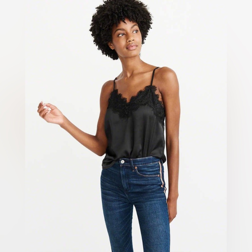 Abercrombie Satin Lace Cami